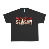 Pigment Black tis the season with christmas cake Urban Heavy Tee - AdoDesignShop