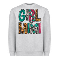 Heather Grey girl mimi Heavyweight Sweatshirt - NancyCooperArtShop