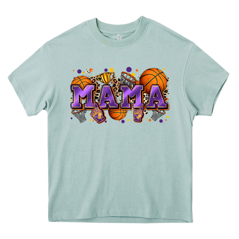 Mama Basketball Heavy Core Tee by Zillion Design Studio | Teevron