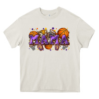 Cream mama basketball Heavy Core Tee - Zillion Design Studio