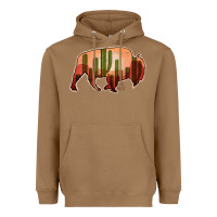 Toasted Coconut Cactus Bison Silhouette Heavyweight Hoodie - Bettercallsaul
