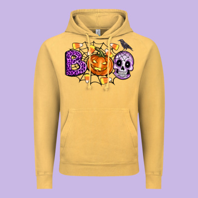 Boo Halloween Vintage Hoodie Designed By Artiststas