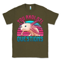 Army Green you axolotl questions 80's retro sunset Classic Tee - Jasminsmagicworld