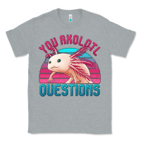 Heather Grey you axolotl questions 80's retro sunset Classic Tee - Jasminsmagicworld