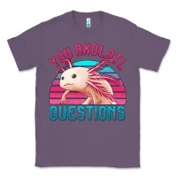 Lavender you axolotl questions 80's retro sunset Classic Tee - Jasminsmagicworld