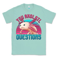 Seafoam you axolotl questions 80's retro sunset Classic Tee - Jasminsmagicworld