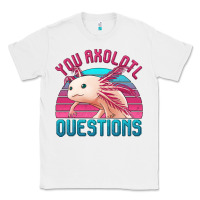 White you axolotl questions 80's retro sunset Classic Tee - Jasminsmagicworld