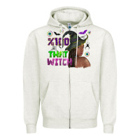 Oatmeal Heather 100 that witch Zipper Hoodie - NancyCooperArtShop