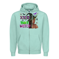 Seafoam 100 that witch Zipper Hoodie - NancyCooperArtShop