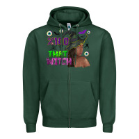 Sports Green 100 that witch Zipper Hoodie - NancyCooperArtShop