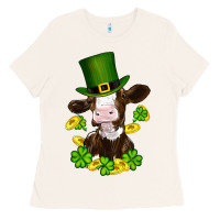 Bone st patricks day cow Ladies Tee - RanaPortraitStore