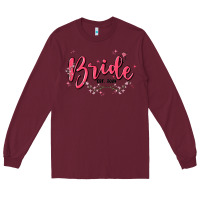Burgundy bride Long Sleeve Tee - MaliasSmallBusiness
