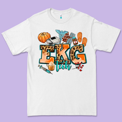 Ekg Tech Fall Premium Tee Designed By Adodesignshop