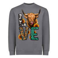 Storm love long haired cow Heavyweight Sweatshirt - Jasminsmagicworld