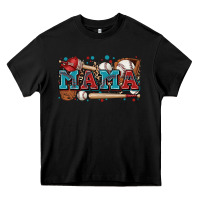 Black mama baseball Heavy Core Tee - Zillion Design Studio