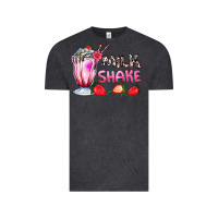Vintage Black milkshake with strawberry Vintage Tee - AdoDesignShop