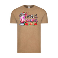 Vintage Coffee milkshake with strawberry Vintage Tee - AdoDesignShop