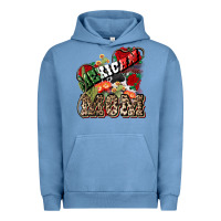 Pigment Pebble Blue Mexican Mom Mexico Urban Hoodie - HowdyJamesFarm