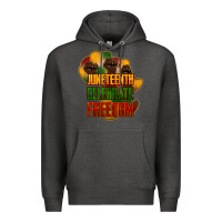 Charcoal Heather juneteenth celebrate freedom Premium Hoodie - NancyCooperArtShop
