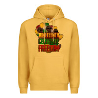 Mustard juneteenth celebrate freedom Premium Hoodie - NancyCooperArtShop