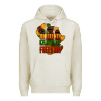 Oatmeal Heather juneteenth celebrate freedom Premium Hoodie - NancyCooperArtShop