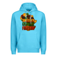 Ocean Blue juneteenth celebrate freedom Premium Hoodie - NancyCooperArtShop