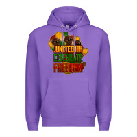 Purple juneteenth celebrate freedom Premium Hoodie - NancyCooperArtShop