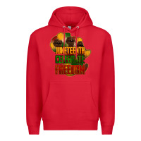Red juneteenth celebrate freedom Premium Hoodie - NancyCooperArtShop