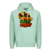 Seafoam juneteenth celebrate freedom Premium Hoodie - NancyCooperArtShop