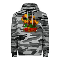 Slate Camo juneteenth celebrate freedom Premium Hoodie - NancyCooperArtShop