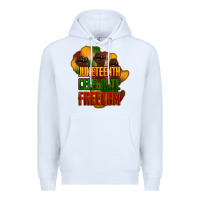 White juneteenth celebrate freedom Premium Hoodie - NancyCooperArtShop