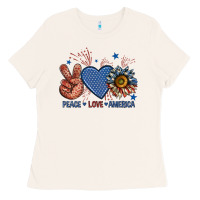 Bone peace love america billie wilder Ladies Tee - texasbilliewilder