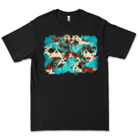 Black aztec cowhide background Premium Tee - Zillion Design Studio