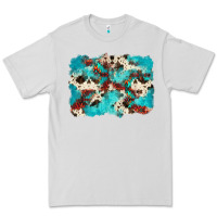 Dove Grey aztec cowhide background Premium Tee - Zillion Design Studio