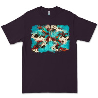 Plum aztec cowhide background Premium Tee - Zillion Design Studio