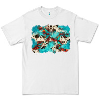 White aztec cowhide background Premium Tee - Zillion Design Studio