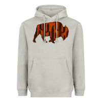 Moon Dust Red Cactus Bison Silhouette Heavyweight Hoodie - Bettercallsaul