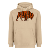 Mushroom Red Cactus Bison Silhouette Heavyweight Hoodie - Bettercallsaul