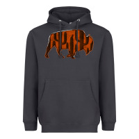 Smoke Red Cactus Bison Silhouette Heavyweight Hoodie - Bettercallsaul