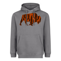 Storm Red Cactus Bison Silhouette Heavyweight Hoodie - Bettercallsaul