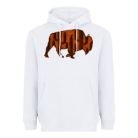 White Red Cactus Bison Silhouette Heavyweight Hoodie - Bettercallsaul