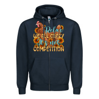 Navy relax we all crazy it s not competition Zipper Hoodie - MaliasSmallBusiness