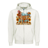 Oatmeal Heather relax we all crazy it s not competition Zipper Hoodie - MaliasSmallBusiness