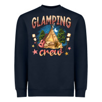 Navy glamping crew Heavyweight Sweatshirt - NancyCooperArtShop
