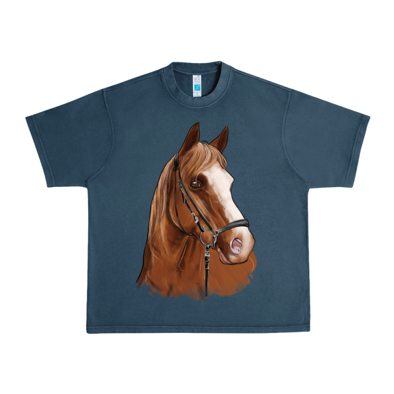 Horse Portrait Urban Heavy Tee by Artiststas | Teevron