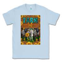 Dusty Blue Western Baby Sheeps Farm Life Classic Tee - LillyAllenDesigns