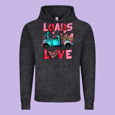 Loads Of Love Truck Vintage Hoodie Designed By Jahusdesignshop