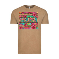 Vintage Coffee mama with tie dye and flowers Vintage Tee - Artiststas