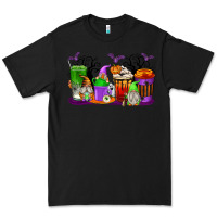 Black Halloween Gnomes Coffee Cups Premium Tee - texasbilliewilder