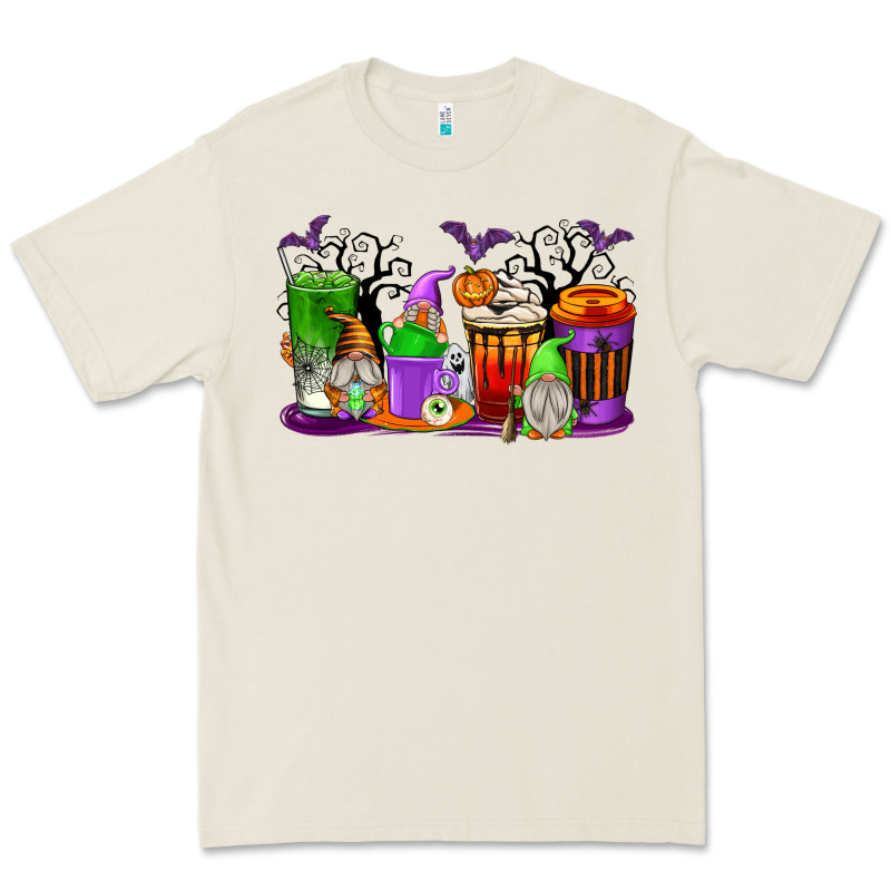 Halloween Gnomes Coffee Cups Premium Tee by texasbilliewilder | Teevron